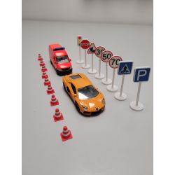 Set de panneaux de signalisation routière