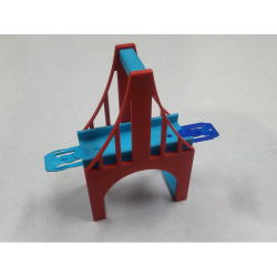 Pont aérien simple piste compatible Hot Wheels