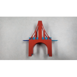 Pont aérien simple piste compatible Hot Wheels