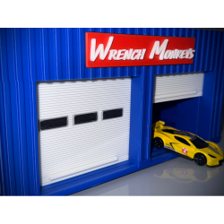 Garage avec portes ouvrantes compatible Hot Wheels