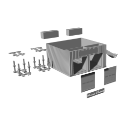 Garage avec portes ouvrantes compatible Hot Wheels