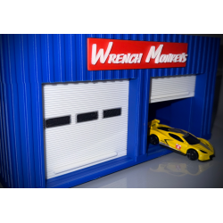 Garage avec portes ouvrantes compatible Hot Wheels