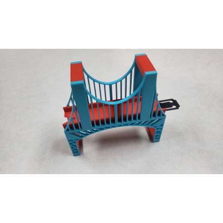 Pont surélevé simple piste compatible Hot Wheels