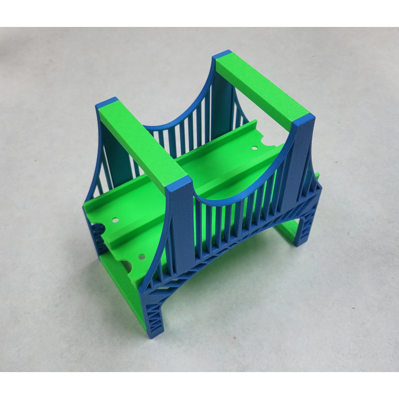 Pont surélevé double piste compatible Hot Wheels