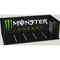 Garage Monster Energy Diorama