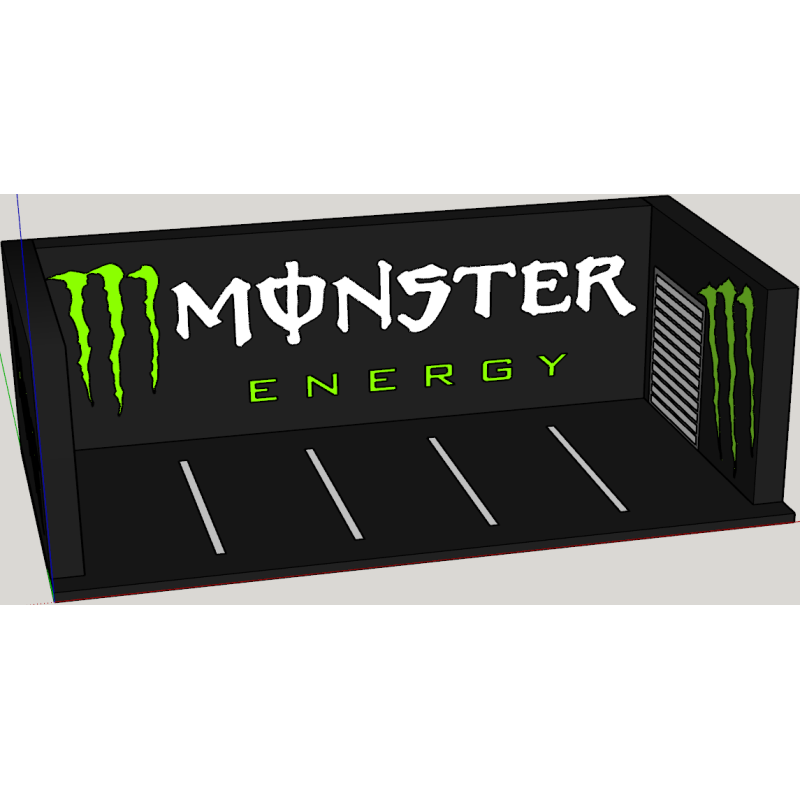 Garage Monster Energy Diorama