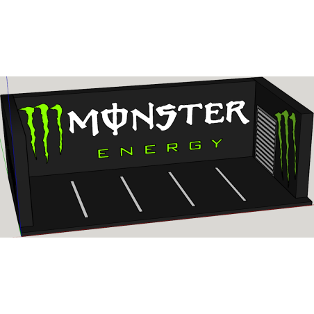 Garage Monster Energy Diorama