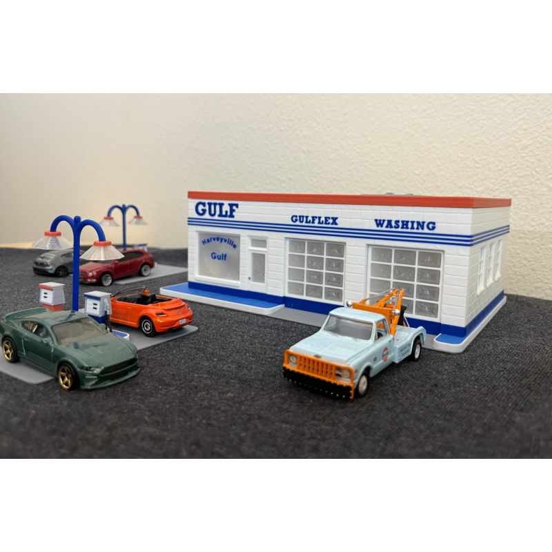Station service Gulf à l'échelle 1/64