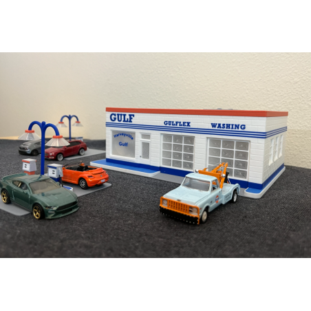 Station service Gulf à l'échelle 1/64