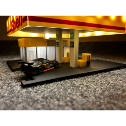 Station service Shell à l'échelle 1/64