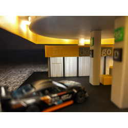 Station service Shell à l'échelle 1/64
