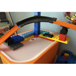 Adaptateur de charnière compatible Duplo à Hot Wheels + Connecteur