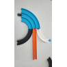 Triple virages 45/90 degrés compatible Hot Wheels