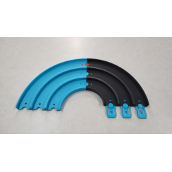 Triple virages 45/90 degrés compatible Hot Wheels