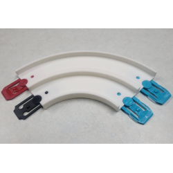 Double virages 45/90 degrés compatible Hot Wheels