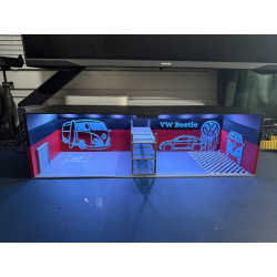 Garage Coccinelle Volkswagen pour voitures à l'échelle 1/64