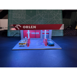 Station-service ORLEN pour voitures à l'échelle 1/64