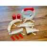 Pack de pistes acrobatiques compatibles Hot Wheels